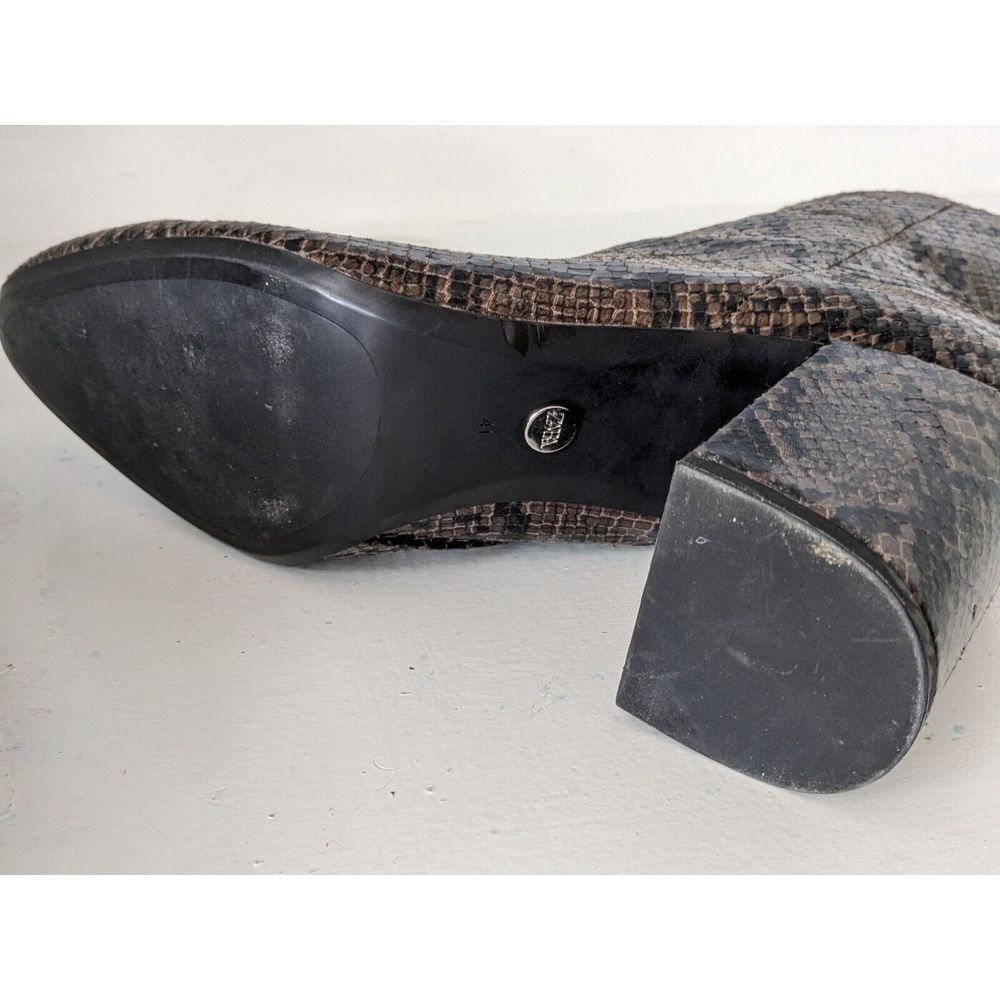 Zara Animal‎ Print Snakeskin Platform Zippered Boots - Picture 2 of 8